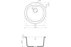 Мойка кухонная Omoikiri Yasugata 48R-DC темный шоколад - 3