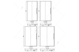 Душевая дверь RGW Stilvoll SV-12-B 32321213-14 130х195 , черный профиль-прозрачное стекло - 2