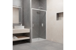 Душевая дверь 100*195 RGW PA-14 W Белый/Прозрачное/6 мм (98-102) (EasyClean)