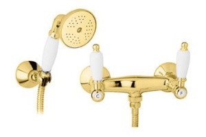 Смеситель для душа Cezares FIRST золото 24 карат (FIRST-D-03/24-M) - 2