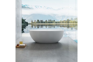 Ванна из искусственного камня Vincea 170х75 белый матовый