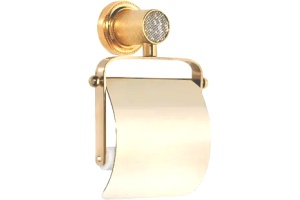 Держатель туалетной бумаги Boheme Royal Cristal Cold с крышкой