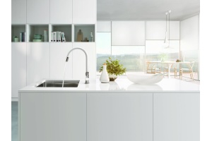 Смеситель для кухонной мойки Kludi Bingo star белый, хром (468519378) - 2