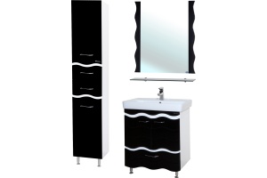 Зеркало Bellezza Мари Волна 70 черное - 2