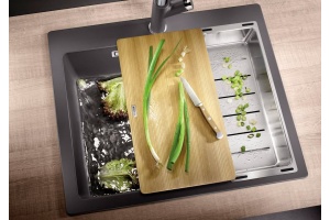 Мойка из гранита Blanco Pleon серый (521679) - 2