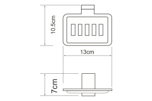 Lopau K-6069 Мыльница решетка - 3