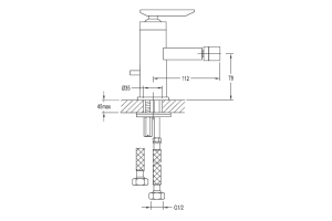 Смеситель для биде Cezares SIESTA хром (SIESTA-BS-01) - 2
