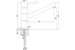 Смеситель Iddis Velikan VL3PBSGi05 для кухонной мойки - 2