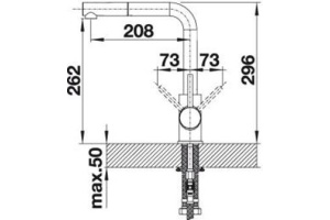 Смеситель Blanco Mila-S для кухонной мойки 524214 - 3