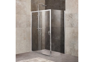 Душевой уголок BelBagno UNIQUE-AH-1-120/135-100-C-Cr