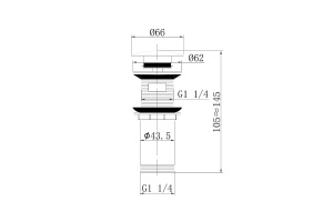 Донный клапан Abber розовое золото - 2