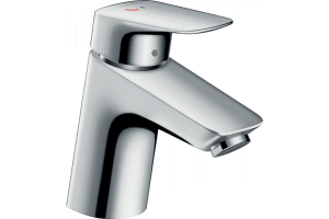 Смеситель для раковины Hansgrohe Logis 70, однорычажный, Coolstart, без сливного набора, хром 71073000
