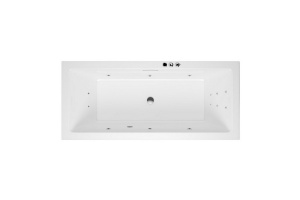 Ванна акриловая Excellent Heaven Slim Smart 170х75 с гидромассажем белый - хром
