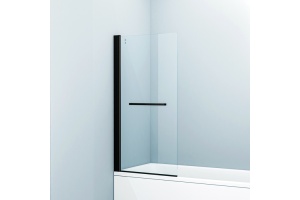 Шторка на ванну Iddis Slide 75х145, профиль матовый черный SLI5BS7i90