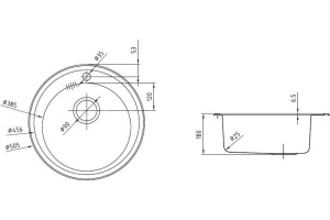 Мойка, нержавеющая сталь, шелк, D505, Suno S, IDDIS, SUN50S0i77 - 2