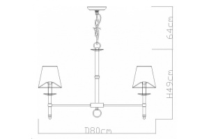 Подвесная люстра Divinare Candela 1162/01 LM-8 - 2