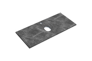 Столешница для ванной комнаты Sancos 100х46 черная