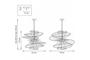 Люстра на штанге Lightstar Zeta 728183 - 2