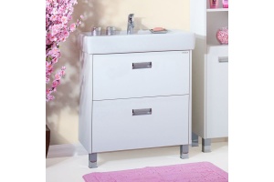 Тумба с раковиной Бриклаер Палермо 70/2 напольная, с 2 ящиками