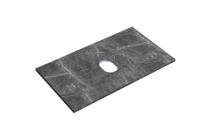 Столешница для ванной комнаты Sancos 80х46 черная