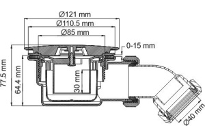 Сифон для поддона Wasserkraft Berkel 48T - 3