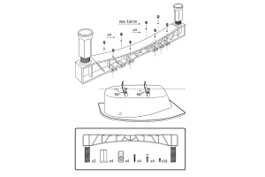 Ножки для ванн Excellent черные - 3
