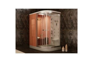 Душевая кабина Frank 170х110 левая с финской сауной - 2