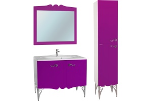 Шкаф-пенал Bellezza Эстель 40 L фиолетовый - 3