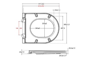 Крышка-сиденье Allen Brau Reality с микролифтом черный матовый - 2