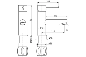 Смеситель для раковины Rav Slezak Seina хром - 3