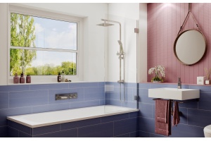 Шторка на ванну Ambassador Bath Screens 16041101 70х140, профиль хром - 2