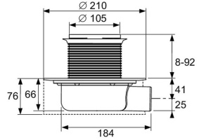 Душевой трап Tece DrainpointS сталь глянцевая - 3