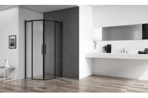 Душевой уголок BelBagno Acqua 100 черный матовый (ACQUA-R-2-100-C-NERO) - 2