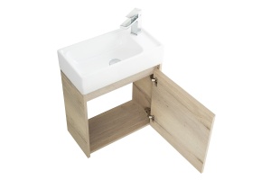 Тумба с раковиной Belbagno Kraft Mini 50 R светлое дерево - 3