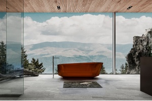 Ванна из полиэфирной смолы Abber Kristall 170х80 коричневая - 2