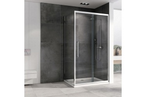 Душевой уголок Abber Schwarzer Diamant 140х80 хром (AG30140H-S80) - 2