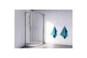 Душевой уголок Excellent Серия 201 80х80 хром стекло прозрачное - 2