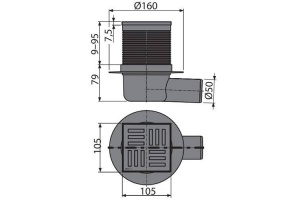 Душевой трап AlcaPlast  (APV5111) - 2