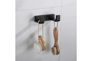 Крючок двойной ABBER Westen черный матовый - 2