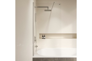 Шторка на ванну RGW Screens SC-150 90x150 профиль хром стекло прозрачное - 2