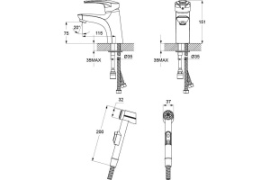 Смеситель для раковины Iddis Carlow Plus хром (CRPSB00i08) - 2