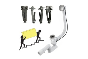 Ножки для чугунной ванны Jacob Delafon  (E4113-NF)