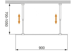 Душевая перегородка Cezares Liberta-L-2-90-C-Cr - 3