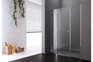 Душевая дверь Cezares Elena 120 хром стекло рифленое - 3