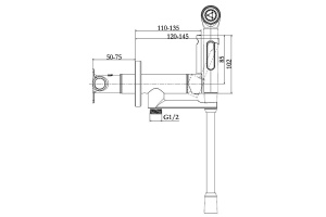 E28317-CP Elate 2.0 смеситель с гигиеническим душем на одно отверстие, хром - 2