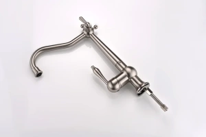 Смеситель для кухни Paulmark Retro сталь - 3