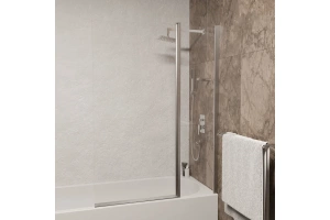 Шторка на ванну RGW Screens SC-11 120х140 профиль хром стекло прозрачное