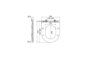 Крышка-сиденье Am.Pm Spirit V2.0 C707857WH с микролифтом - 2