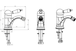 Смеситель Boheme Imperiale Presente 326 для биде - 2