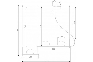 Подвесной светильник Eurosvet Stair 70145/3 латунь - 2